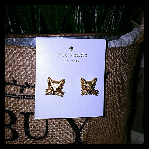 Kate spade Jewelry - Kate spade fox stud earrings